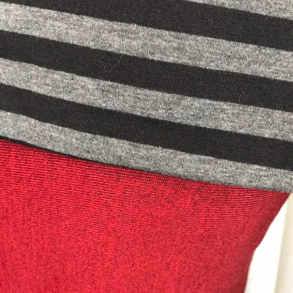 Stripe Slash Neck Color Block Pullover - Picture 6 of 7